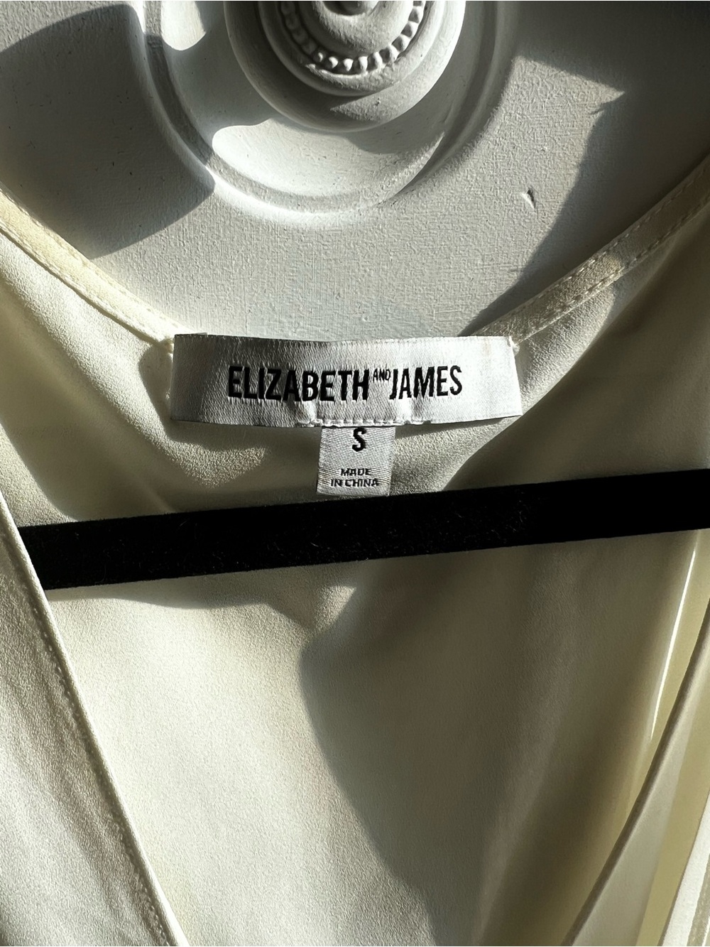 Elizabeth and James Ivory V-Neck Blouse